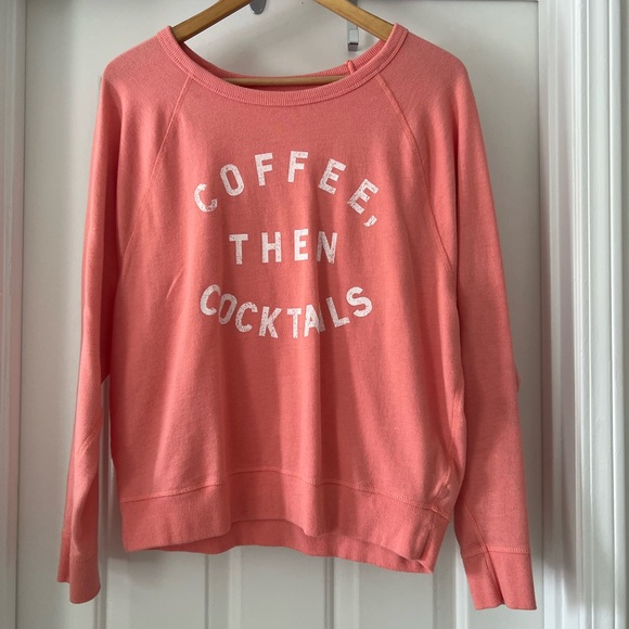 Coffee then Cocktails Sweatshirt - Picture 1 of 3